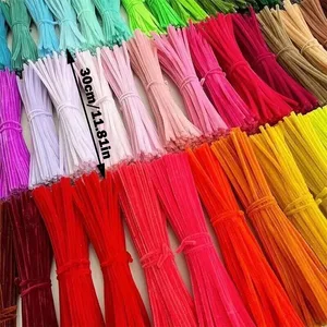 100 pièces : tiges colorées en chenille, cure-pipes, tige en peluche, bâtonnets torsadeurs filaires, bande pour cheveux, bricolage, jouets éducatifs faits à la main 10 meilleures aiguilles en feutrine de vente - No 3
