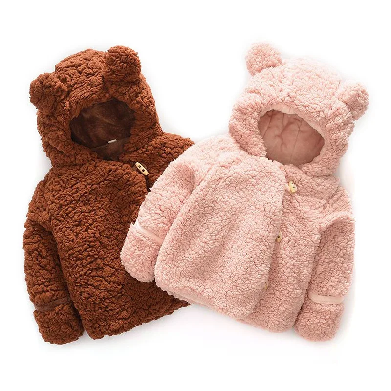 

Children's clothing jacket, winter clothing, children's teddy bear sweater, Korean version, boys' and girls' baby thick coat