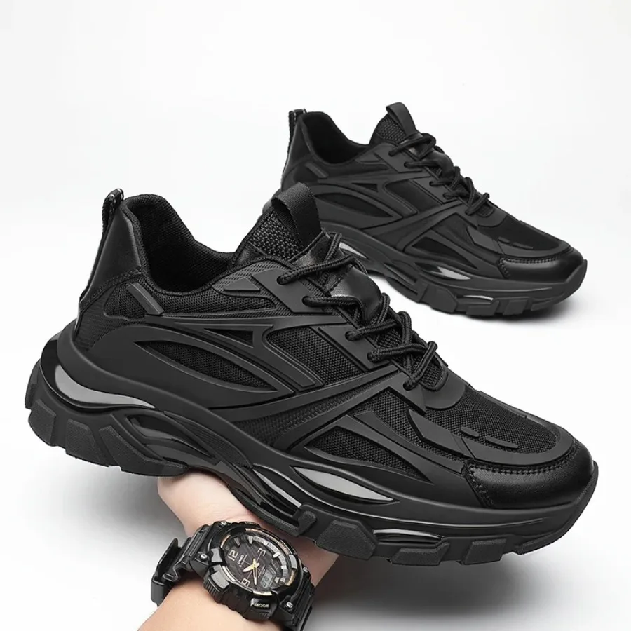 الشتاء مكتنزة زيادة أحذية رياضية رجل جلد طبيعي شبكة مصعد الأحذية الدافئة سميكة وحيد رفع حذاء رجالي زيادة نعل 6-8 سنتيمتر