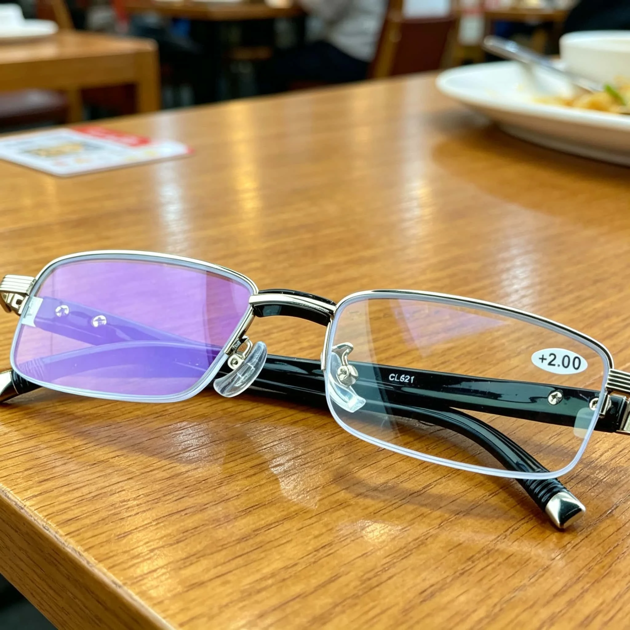 

Half Rim Reading Glasses Men Blue Light Blocking Metal Frame Rectangle Presbyopia Eyewear Reading Glasses Women +0.75 to +4