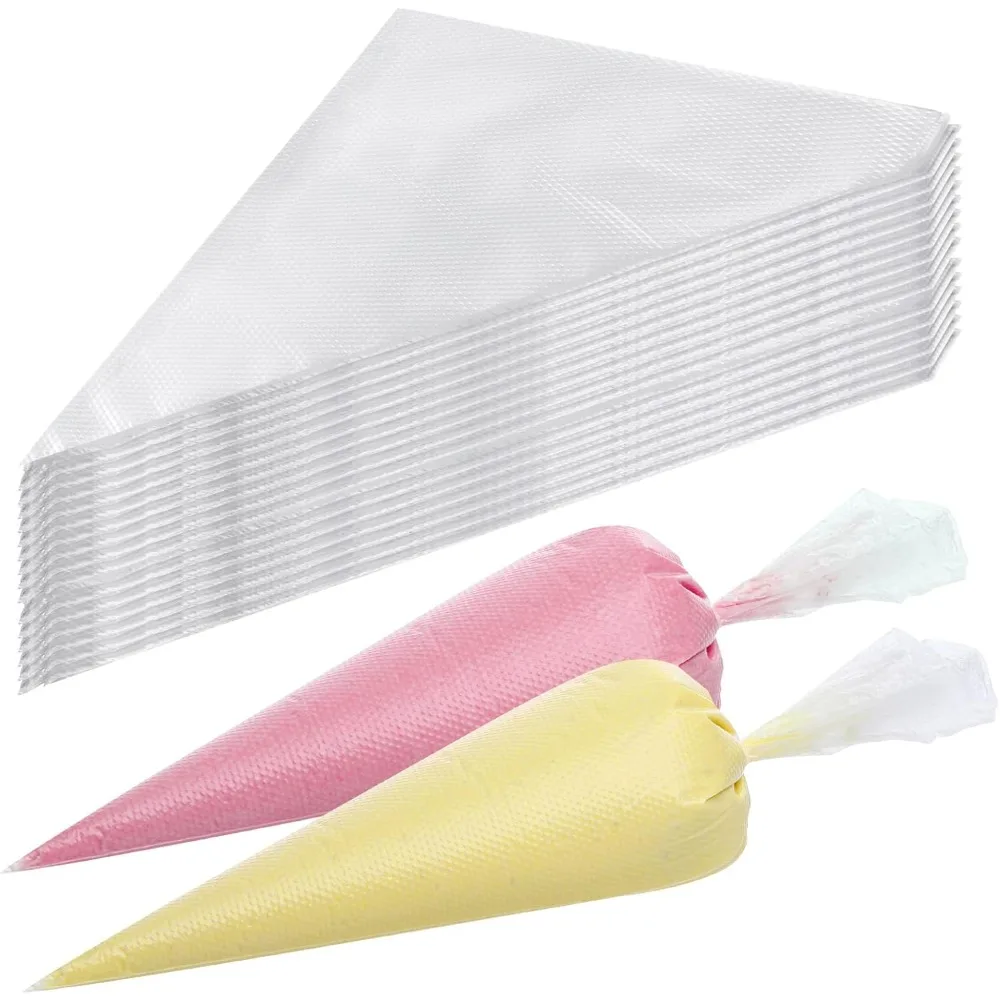 

Disposable Piping Bags 12inch Anti-Burst Pastry Bags, Tipless Icing Piping Bag for Cake, Cream Frosting