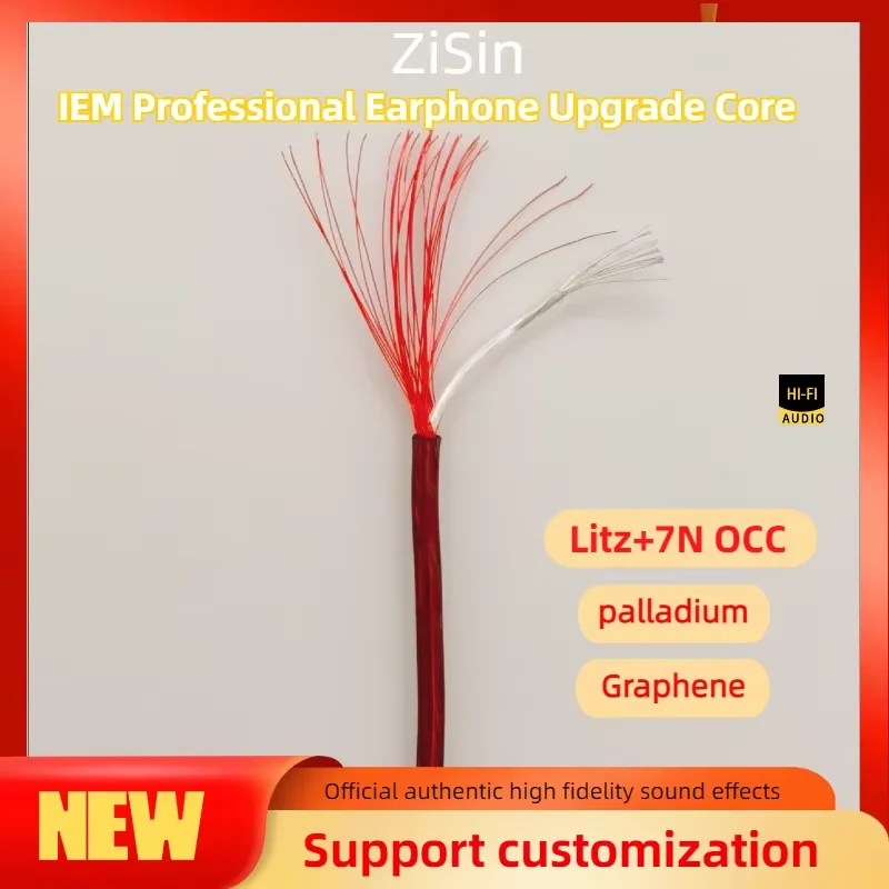 

ZiSin HIFI удлинитель наушников-вкладышей, кабель для обновления наушников IEM Fever/проволочная основа/руководство DIY/7N OCC + паладия + графен + LITZ