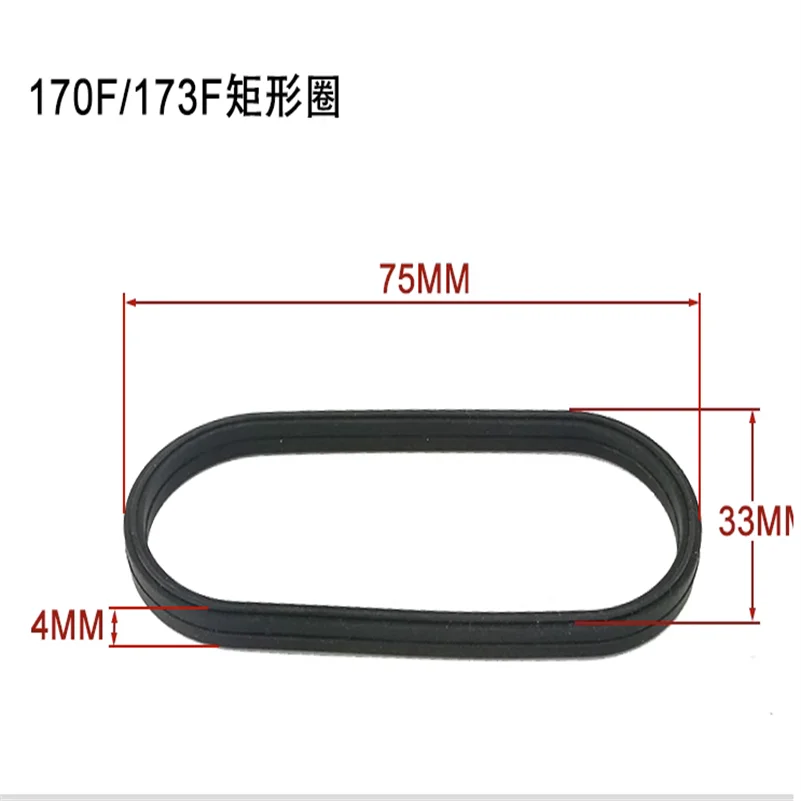 Diesel Generator 170 173F 178F 186F 186FA 188F 192 Rubber Ring Gasket Rectangular