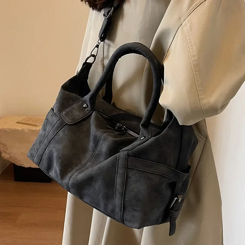 

Retro Design Pu Leather Shoulder Bags For Women 2024 Korean Fashion High Capacity Armpit Bag Female Crossbody Bag Tote Handbags