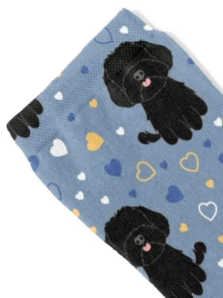 LOVE Black Maltipoo Moodle Dog Socks Children's christmass gift Stockings compression Socks Female Men's