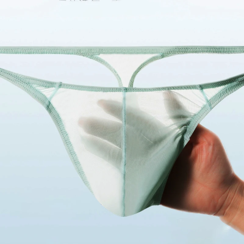 

Мужское эластичное плотное сексуальное нижнее белье Ice Silk Gay Thong T Back Lencería Muy Tangas Hilo Muy Fino Heren Micro String Мужское нижнее белье