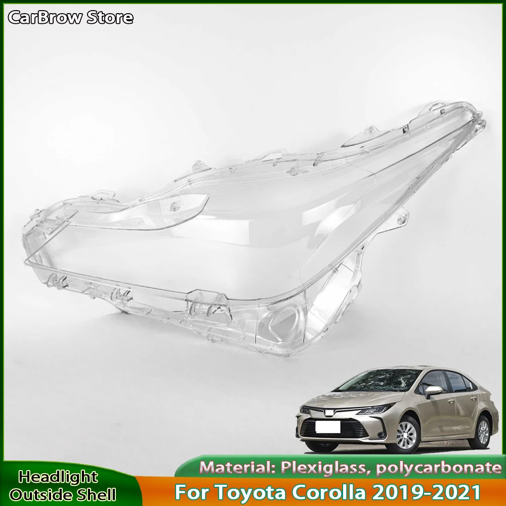 

Крышка передней фары для Toyota Corolla 2019 2020 2021, корпус фары, прозрачный абажур, линза