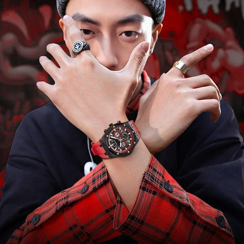 أعلى جودة المستوردة جلد طبيعي تانك سلسلة الرجال الفاخرة ووتش شعار مخصص DM لمزيد من المعلومات كل ما تريده لنا