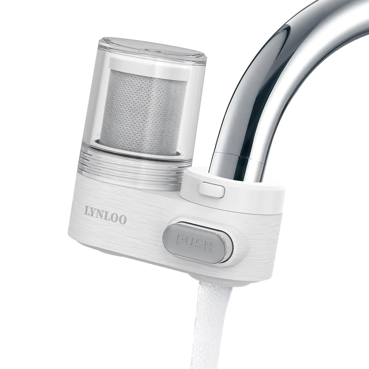 

Faucet Filter, Push Button, Dual Spray, NSF Certified, Reduces Chlorine & Bad Taste, 350 Gallons, 1 Replacement