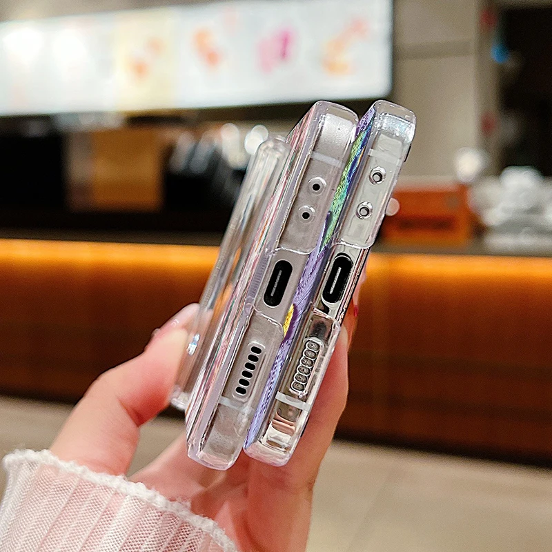 Ölgemälde-Blumen-Schutzhülle für Samsung Galaxy Z Flip 8 7 FE 6 5 4 3 5G Faltbare Harte PC-Handyhülle für Samsung ZFlip7 Flip8 – Detail 4