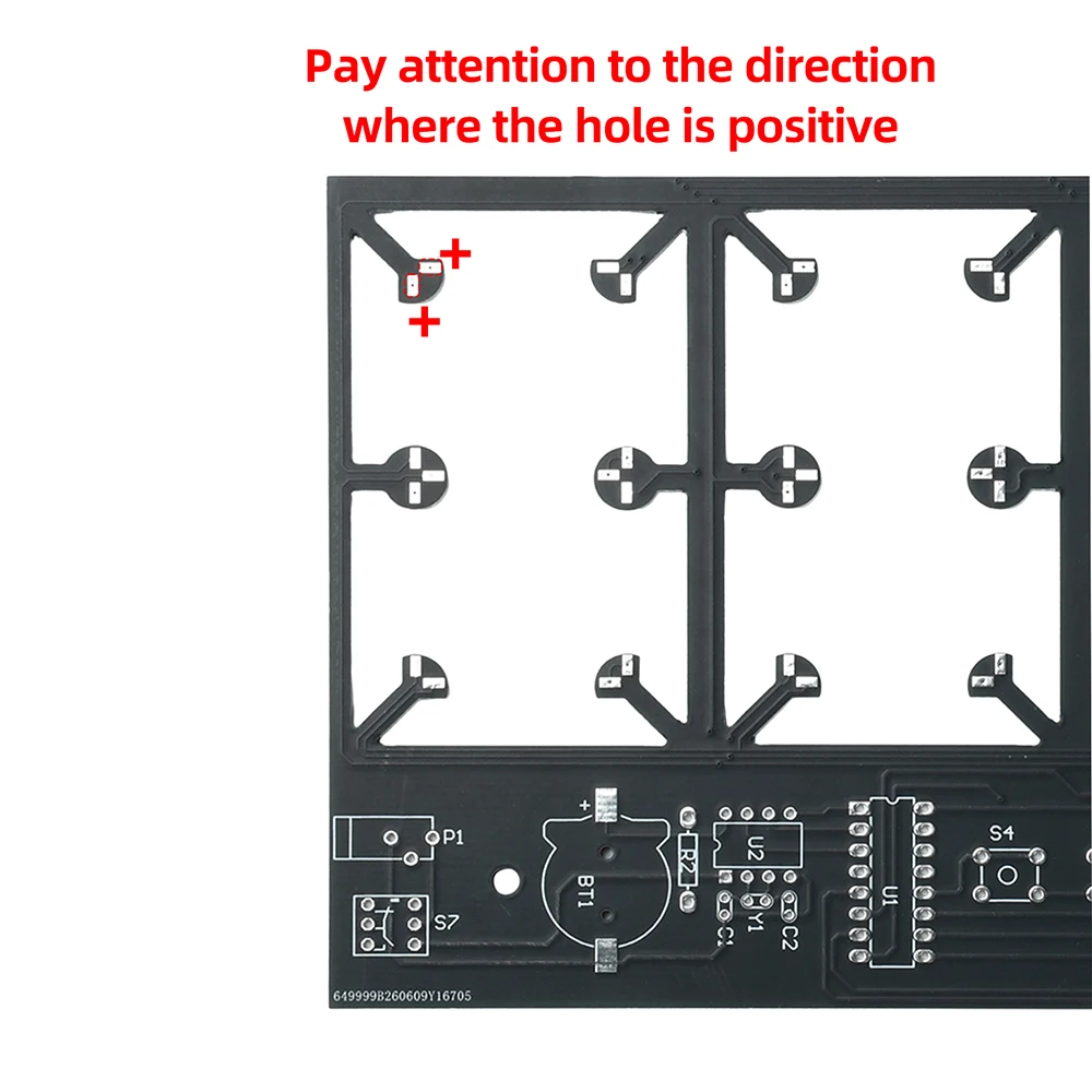 DC002 4 Digit LED Clock DIY Soldering Kit DC 5V Adjustable Brightness Power Off Memory Time Date Week Alarm For STEM Learning