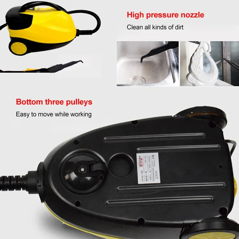 220V Electric Steam Cleaner 2000W Multifunctional High-temperature Sterilization and Disinfection Steam Cleaner for Car & Home