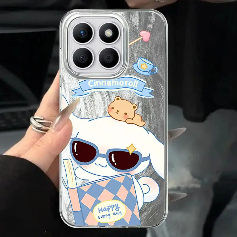Phone Case for Honor 200 Pro X9b X7b 200 400 Lite X9c X8c X8b X9a X8a Black Soft Shell Cartoon Sanrio Hello Kitty