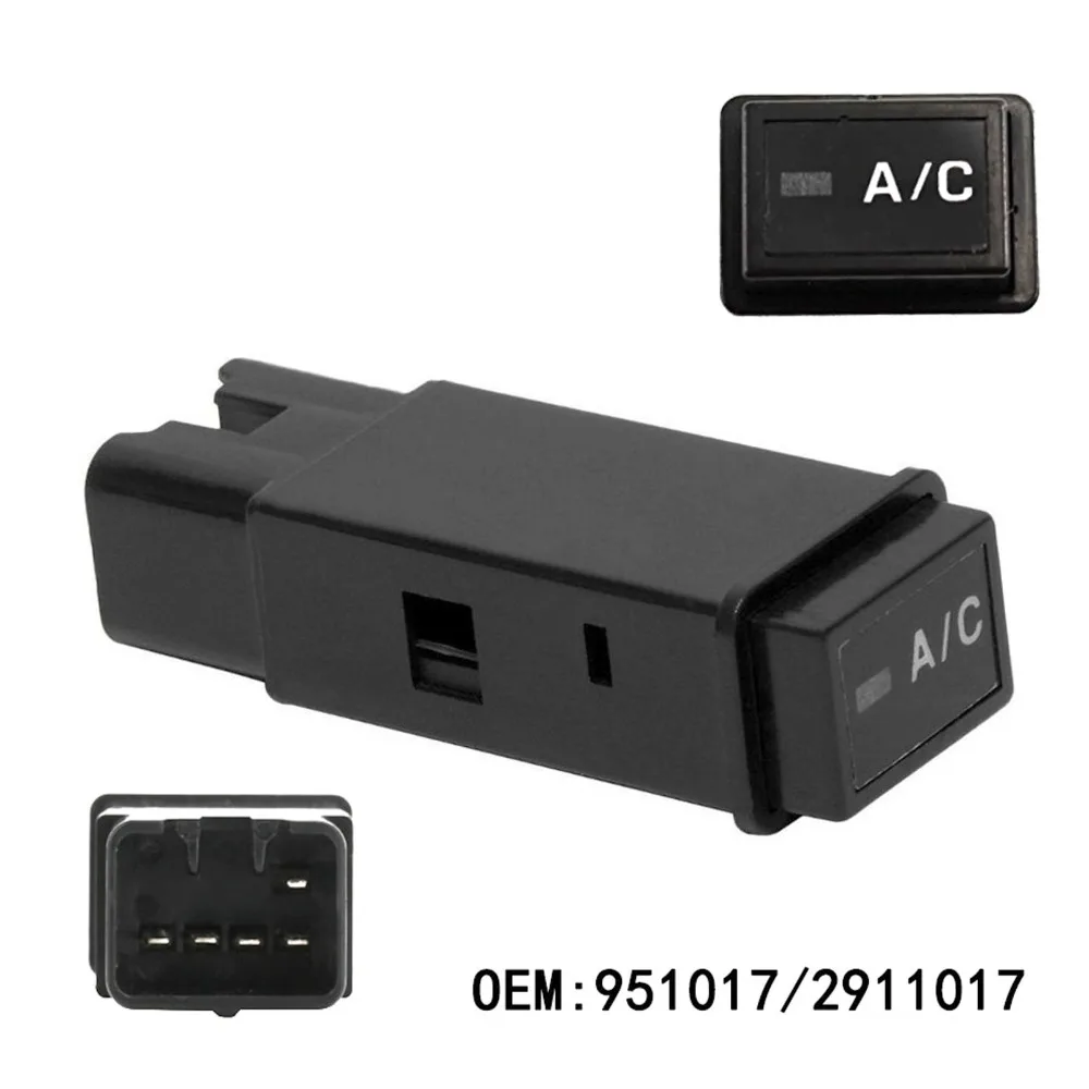 Push Button Car Air Conditioner Switch Good Match Easy Installation A/C Push Button Air Conditioner Switch Accessory