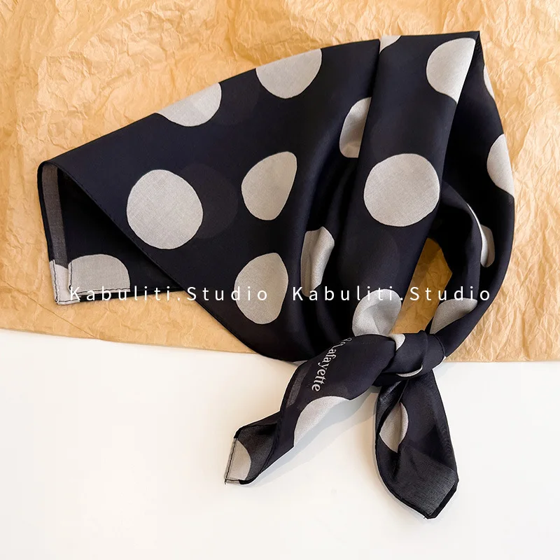 

Premium Small Square Chiffon Scarf for Women Triangle Head Wrap Sun Guard Neck Cover Bandana Hair Tie Soft Breathable Daily Use