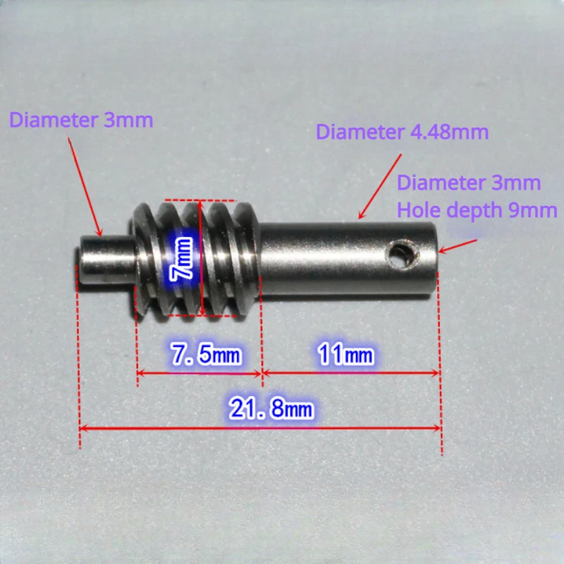 Micro N20 Full Metal Gearbox Gear Motor DC 3V 5V 6V 62RPM Long Screw Shaft Worm Geard Motor For Aircraft Folding Landing Model