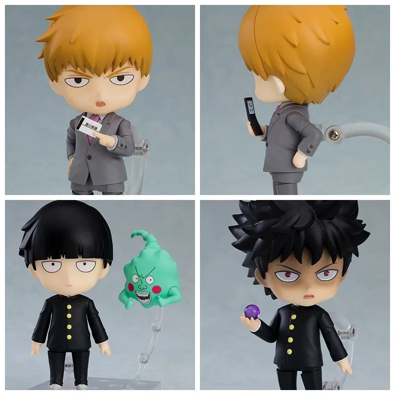 

10cmGSC Mob Psycho 100 1913 Shigeo Kageyama 1922 Reigen Arataka Chibi Clay Articulated Figure Boxed Collectible Model Anime Gift