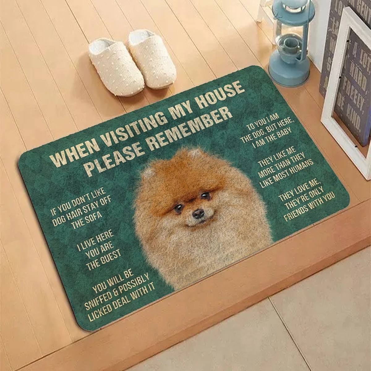 

Slogan dog Pattern Carpet Entrance Doormat Non-slip Living Room Kitchen Bedroom Decor Rug Floor Mats Home Decor