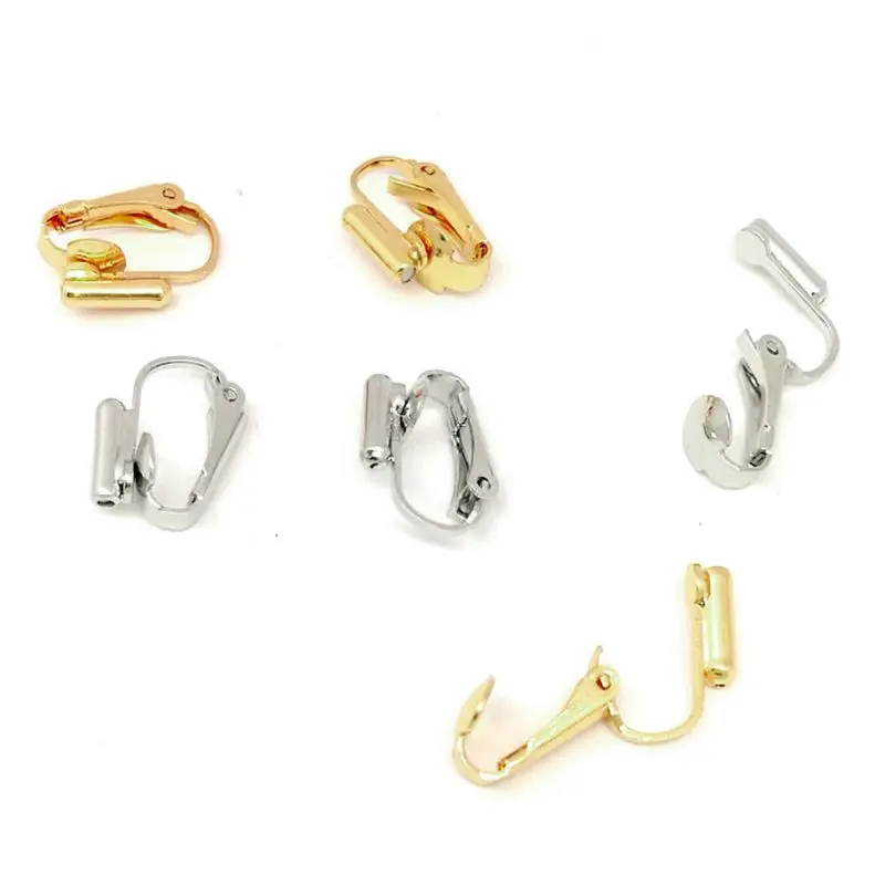 Gold Silver Clip-on Earring Clip Converter for Non-Pierced Ears Jewellery Making