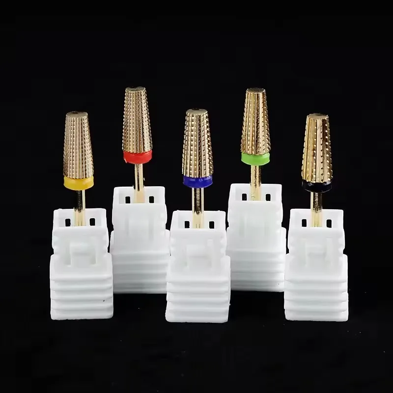 새로운 초경 텅스텐 네일 드릴 비트 밀링 커터 용 세라믹 매니큐어 드릴 네일 파일 버퍼 네일 아트 장비 액세서리