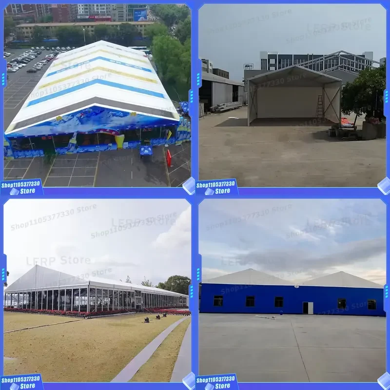 HAOTEERPENGFANG Multifunctional Awning 12 X 20 Outdoor PVC/PVDF Side Wall Waterproof Heavy Duty Aluminum Alloy Exhibition