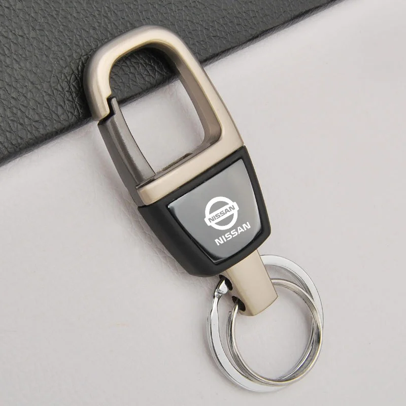 Car Key Chain Ring 3D Metal Keychain For Nissan X-trail Qashqai Note Juke Sentra Patrol Micra Universal Auto Keyring Accessories