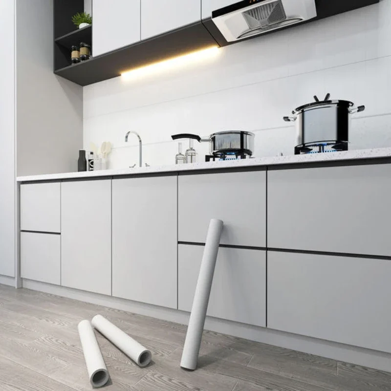 Kitchen Cabinet Self-adhesive Wallpaper Waterproof Oil-proof Thickened Desktop Door Furniture Wall Stickers Formaldehyde-free