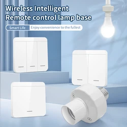 RF 433Mhz Wireless Remote Control Light Lamp Holder 110V 220V E27 Lamp Base Light Switch 1/2/3 Gang Wall Switch for Led Bulb