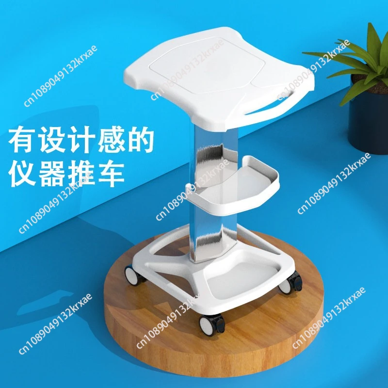 

Professional Beauty Hair Rolling Trolley Stand, Salon Spa Rolling Trolley Stand Mobile Cart With Wheel, Beauty Instrument Trolle