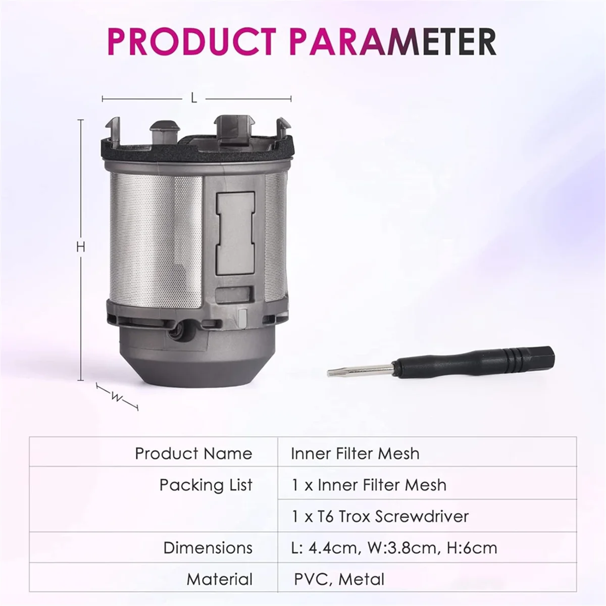 Hot New Inner Filter Replacement for Dyson Airwrap Hair Styler HS01 HS05 Models, Small Silicon Heater Surface Hair Styler Filter