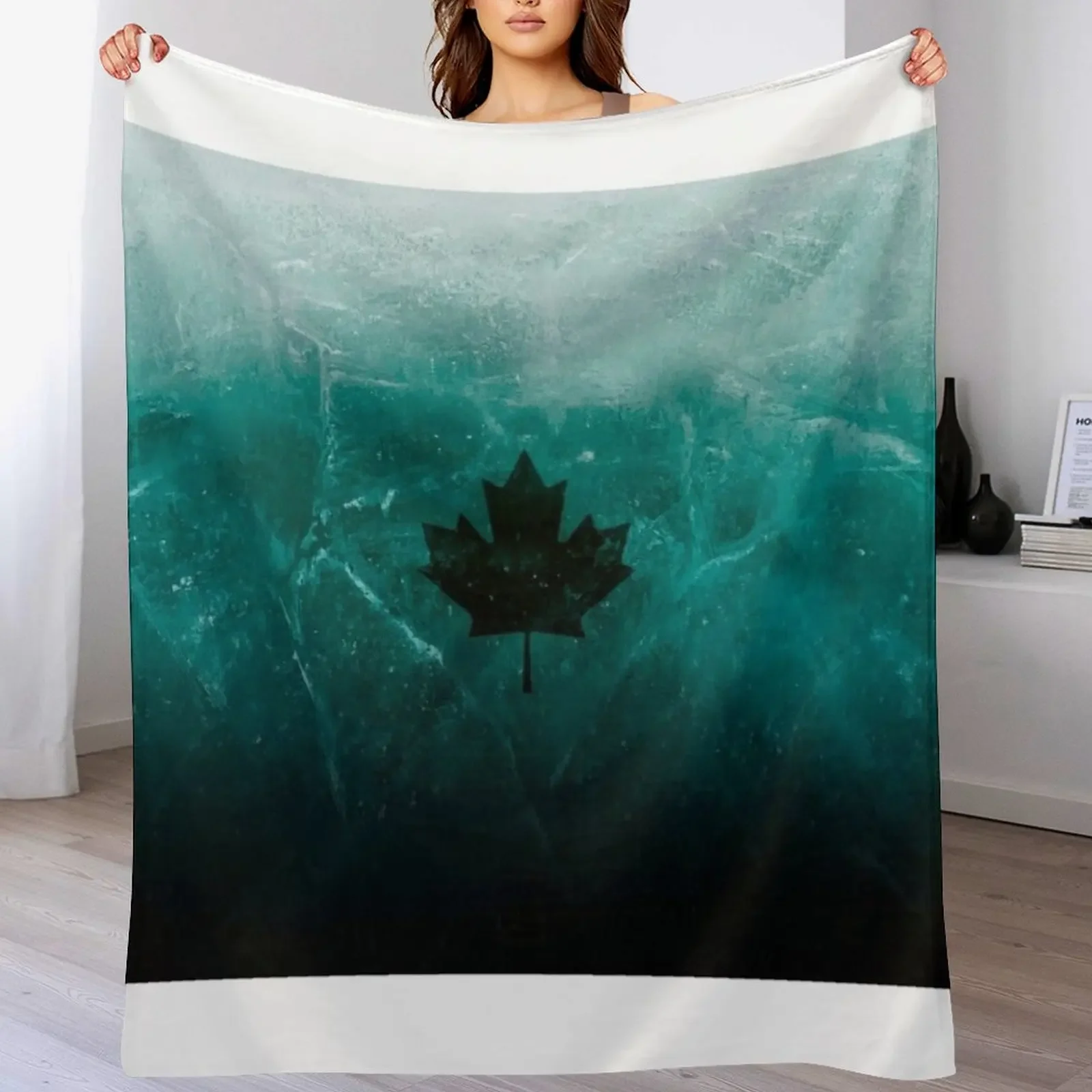 

black ice design Throw Blanket for winter Giant Sofa Warm Bed Blankets