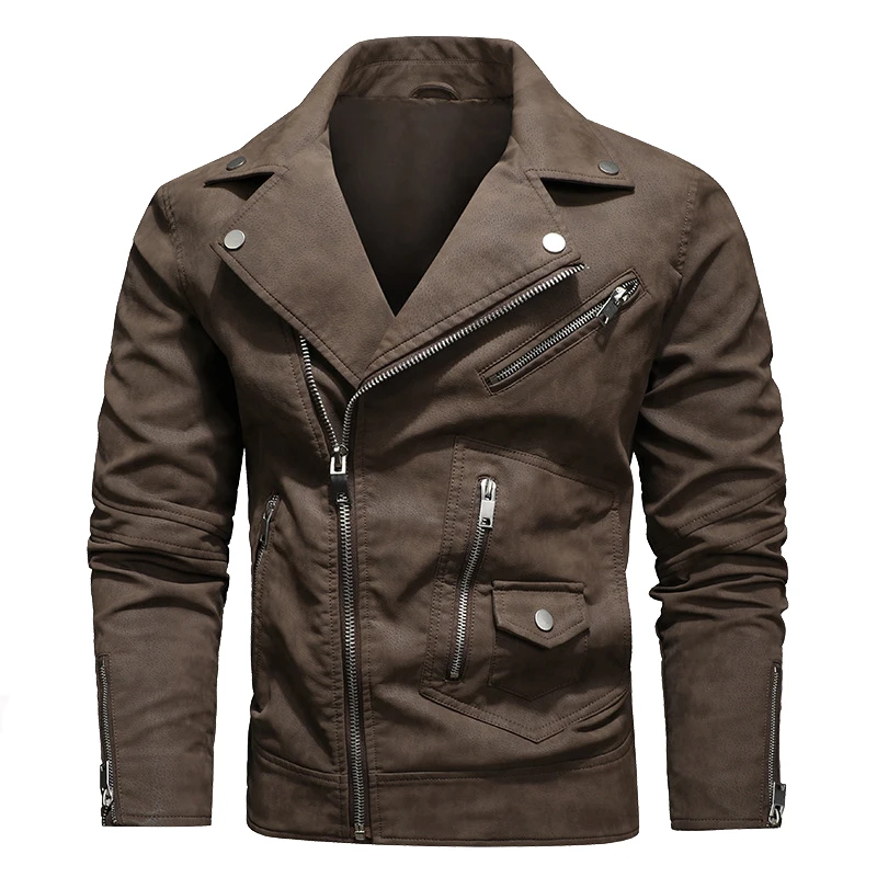 Maxulla Winter Men's PU Jackets Casual Warm Moto Leather Jacket Male Slim Fit Business Biker Leather Coats Mens Brand Clothing