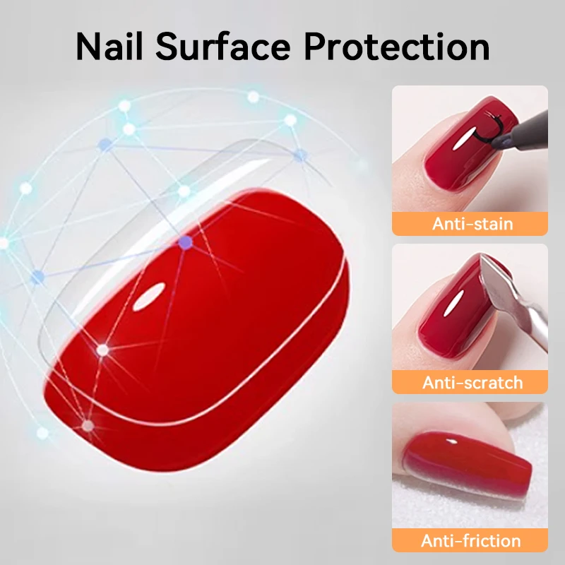 LILYCUTE 8ML Basis Gel Kein Abwischen Top Coat Funktion Gel Nagellack Nail art Salon Für Alle Farbe Gel maniküre Soak Off Lack