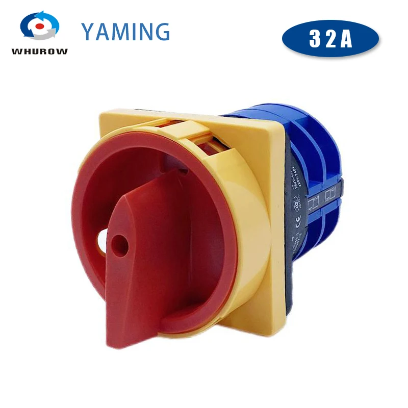 LW26GS-32/04-2 Rotary Cam Switch 2 Position ON-OFF Padlock 690V 32A 2 Poles Universal Changeover Switches Silver Contact YMW26