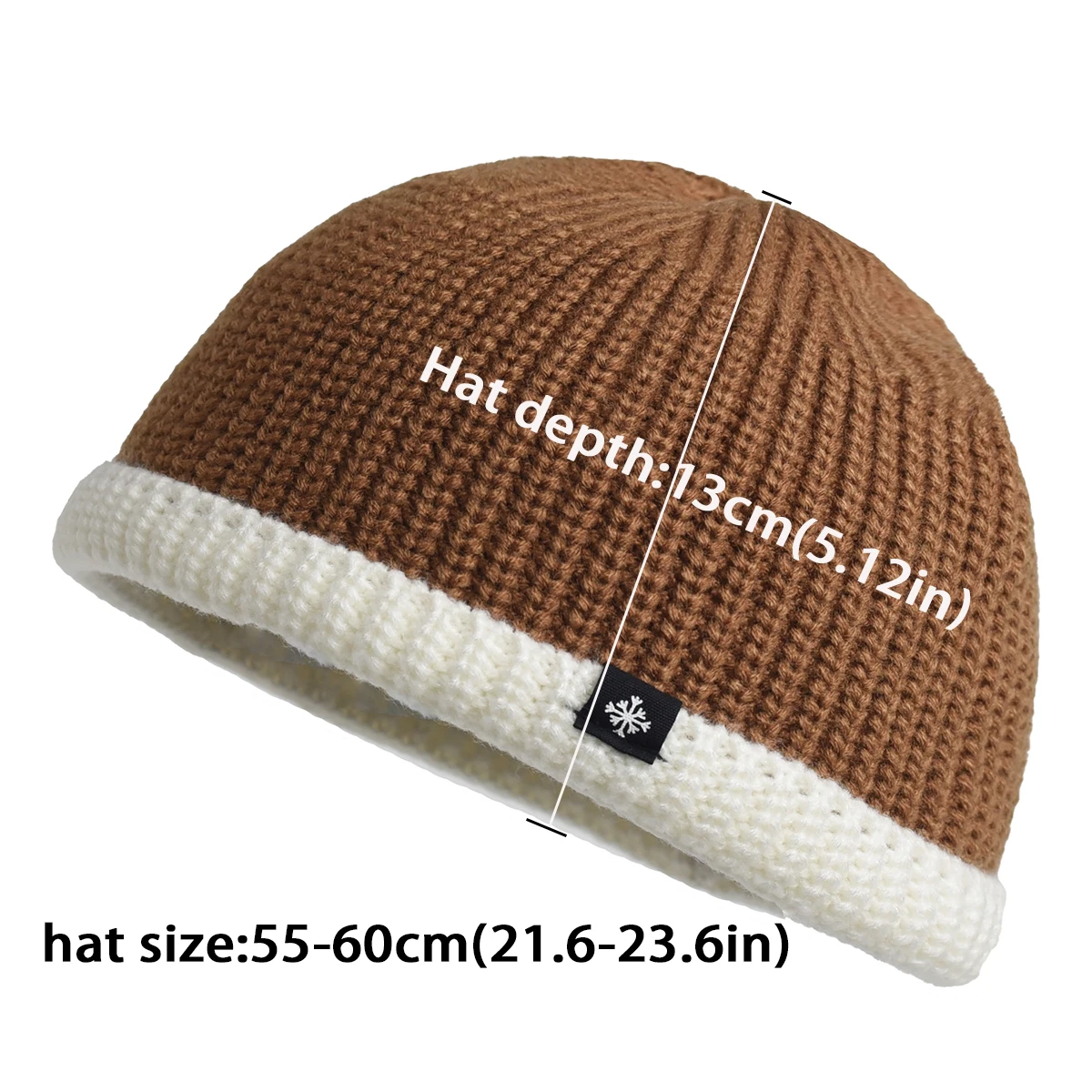 Weiche Strickmütze, Wintermütze, winddicht, dick, warm, mit Ohrenschutz für Männer und Frauen, Outdoor, Hip Hop – Detail 1
