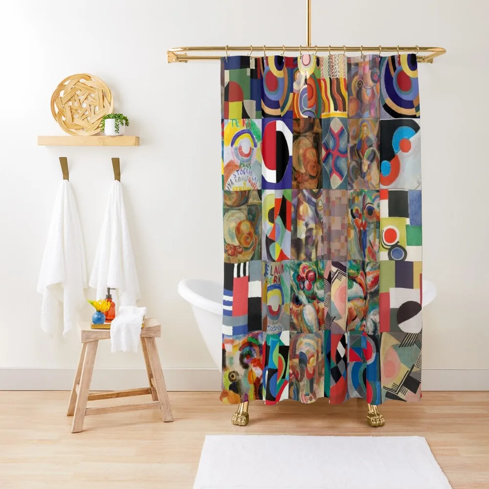 

Sonia Delaunay Shower Curtain Shower Curtains Waterproof Modern Accessory Bathrooms