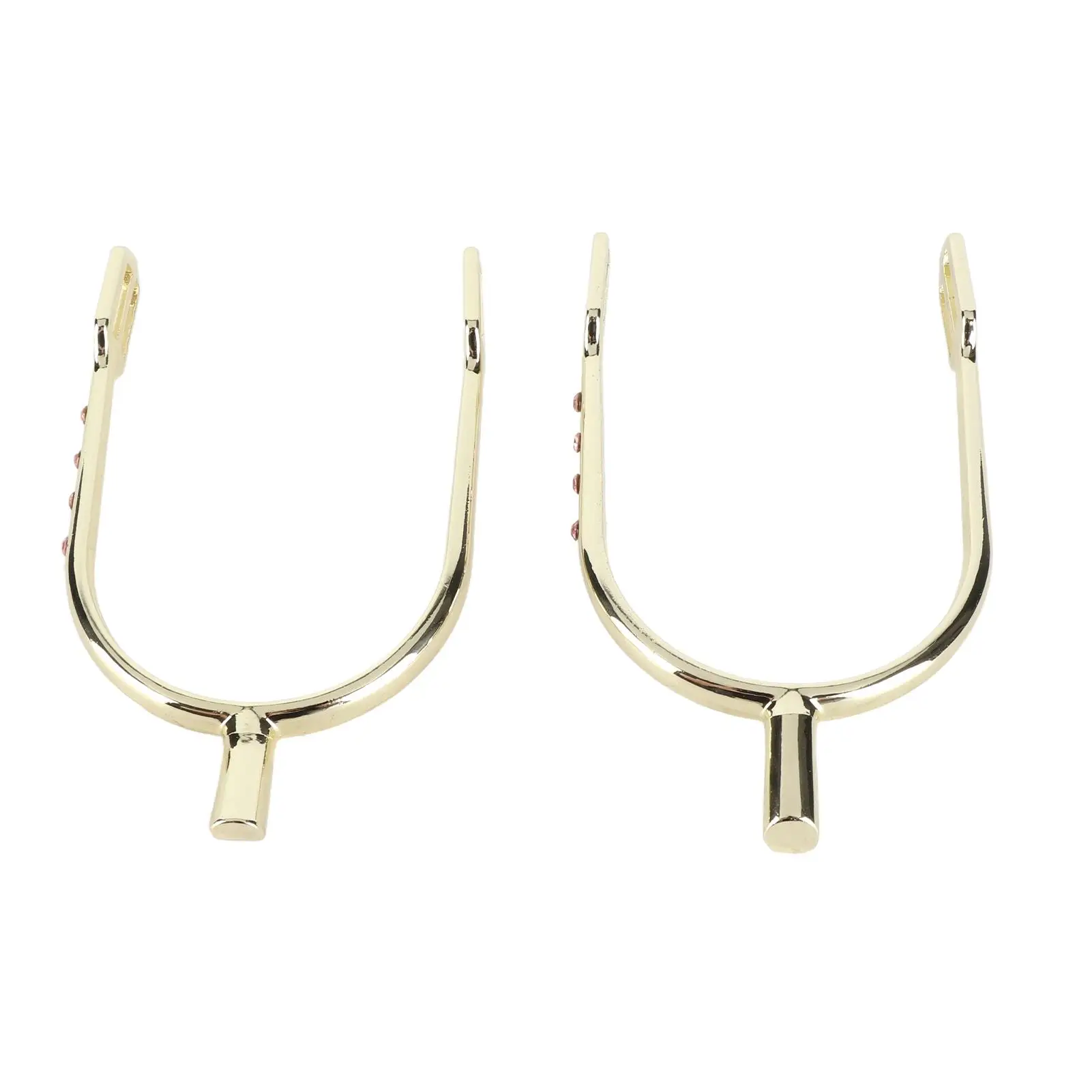 Узкие хромированные шпоры для молодых девушек, стильная латунная отделка из цинкового сплава с золотой отделкой для снаряжения для верховой езды