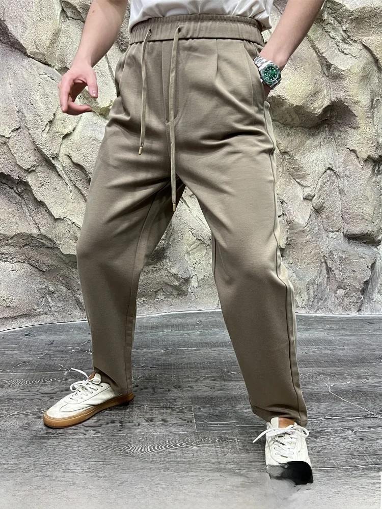 

Busin Sle! Lyocell Blend! Men's Straight Leg Elastic Breathable Casual Pants Autumn New Arrival Outdoor Wind