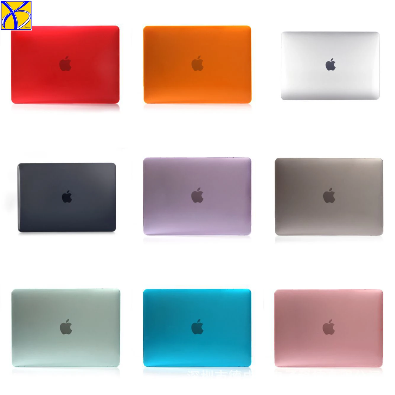 5pcs iCasiber Crystal Matte Hard case For Apple mac book Air Pro Retina 11 12 13 15 Laptop Bag for Macbook Air 13 PC Case Cover