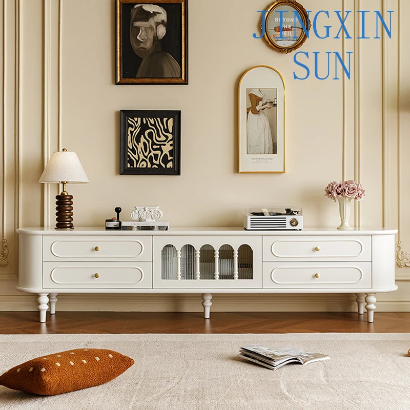European Design Tv Consoles Cabinet Personality Simple Boho Style Tv Stands Space Saving Fernsehschrank Living Room Furniture
