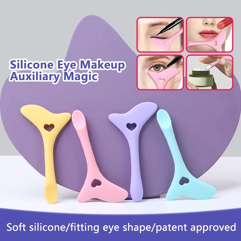 Silicone Eyeliner Stencil para Mulheres, Modelos de Sombra, Ferramentas de Maquiagem, Cat Eye Line Guide, Cosmetic Tool, 1Pc