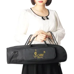 Trumpet Bag Double Zipper Design Waterproof Oxford Cloth Trumpet Handbag Soft Padded Thickened Brass Instruments Accessories