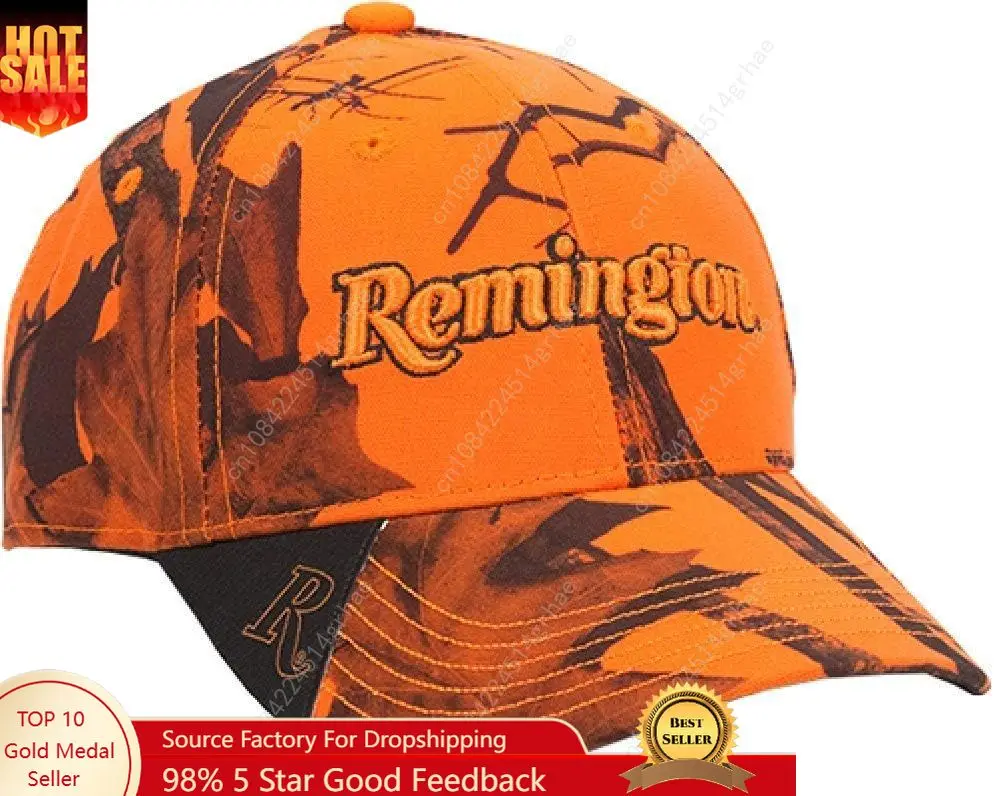 

Remington Hats Men Women Outdoor Cap Low Crown Logo Hat Remington Blaze Camo Caps Embroidered Adjustable Unisex Sun Hat