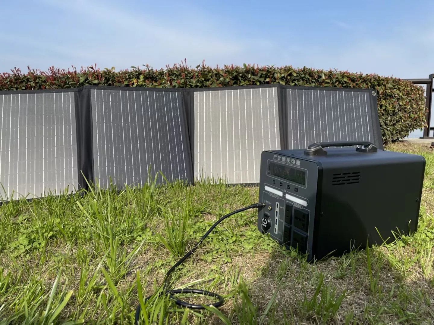 2000W LifePo4 Power Station Solar Generator Camping Portable Energy Storage System Fishing RV Outdoor UPS with Solar Panel