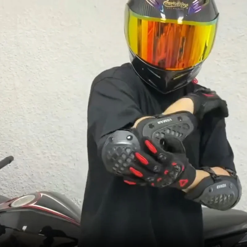 

VEMAR Adjustable Motorcycle Protection Gear EVA Foam Knee Elbow Pads Combo，BMW Adventure Moto Motocross Skateboard Four Seasons