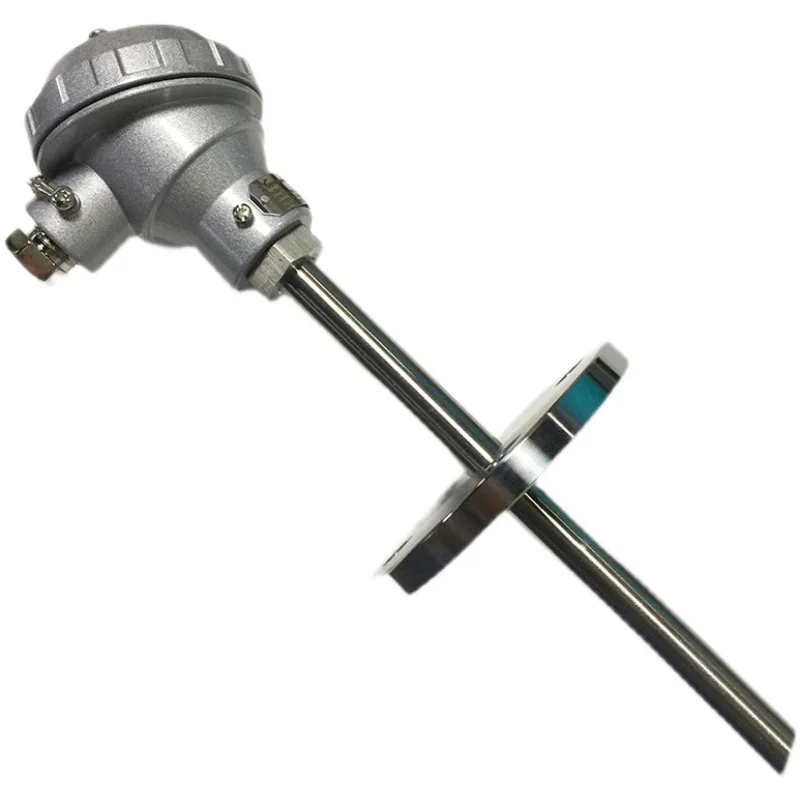 Flange type temperature sensor K type 0-1000 degrees, pipe diameter 16MM DN25