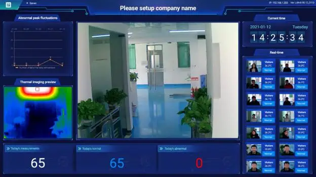 HFSecurity MC07 Fernglas, optische Fiebererkennung, KI, menschliche Körpertemperatur, Gesichtserkennung, CCTV-Wärmebildkamera