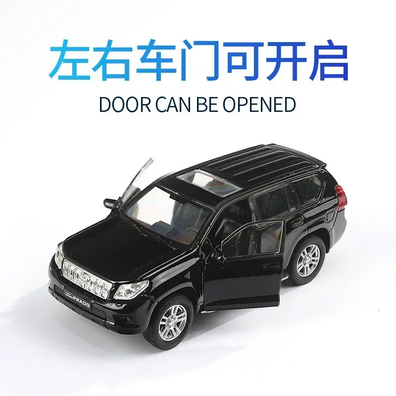 1:36 Toyota Land Cruiser Prado Diecast Metal Vehicles Car Models Coche Scale Simulation Auto Toys for Children B175