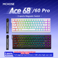 Mchose Ace68 Ace 60 Pro Wired Gaming Magnetic Keyboard 8000Hz SOCD/Rs 0.125ms 128K Scan Rate RT 0.01mm Ace60 Ace 68 Keyboard