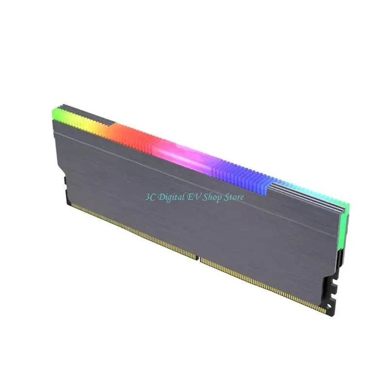E74D Heat Sink with 5V 3PIN ARGB Backlighting Heatsink For DDR4 DDR3 Desktop Computer